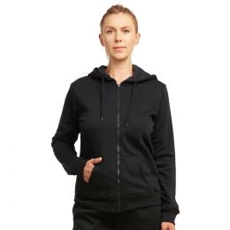 24 Pieces Sofra Ladies Fleece Hoodie Jacket - Womens Sweaters & Cardigan