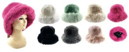 24 of Womens Furry Bucket Hat