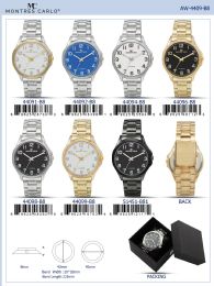 12 of Men's Watch - 44096-B8 assorted colors