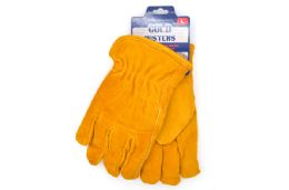 12 Pieces Leather Work Gloves With Pile Lining (large) - Working Gloves