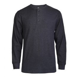 18 of Knocker Men's WafflE-Knit Thermal Henley Shirt