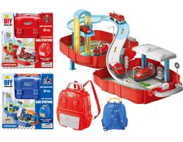 16 of Police & Rescue Fuel Station Take-A-Part Play Set With Accessories 37 Pcs Set (2 Asstd. Styles)
