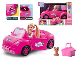 18 pieces 10" Doll With Vehicle & Accessories Play Set (2 Asstd. Colors) Large Size - Dolls