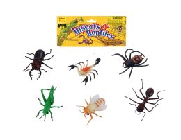 48 of 4" & 6" Insects & Reptiles 6 Pcs Play Set