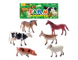 48 of 5 - 7" Farm Animals Play Set (6 Pcs Set)