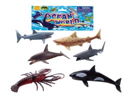48 of 4 - 7" Ocean Animals Play Set (6 Pcs Set)