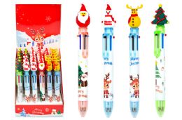 36 Pieces Christmas MultI-Color Retractable Pen - Pens