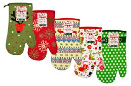 36 Pieces Christmas Oven Mitt (assorted) - Oven Mits & Pot Holders