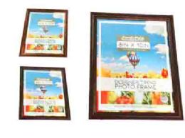 24 Pieces Wood Photo Frames In 2 Assorted Colors - Picture Frames