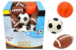 24 of Inflated Rubber Sport Ball (assorted)