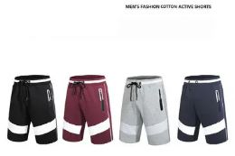 24 of Men's Cotton Active Shorts Pack A