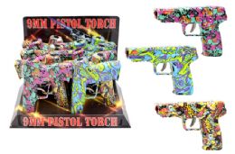 12 Pieces Jumbo Pistol Torch Lighter (colorful) - Lighters