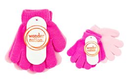 24 Pairs Kids Stretch Gloves (pink) - Kids Winter Gloves