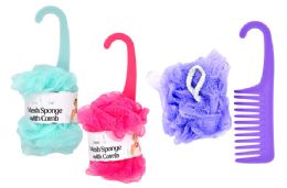 12 Pieces Loofah With Comb - Loofahs & Scrubbers