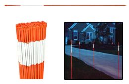 100 Pieces Orange Driveway Marker (4') - Outdoor Recreation