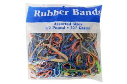 24 Packs Rubber Bands (assorted) (1/2 Lb.) - Rubber Bands