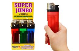 18 Pieces Super Jumbo Lighter (translucent) - Lighters