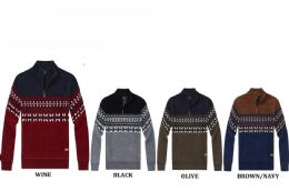 12 Pieces Men's Acrelyc Sweaters With Fleece Lining - Men's Winter Jackets