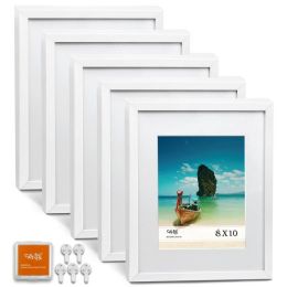 3 pieces 5pk 11 Inx14 In White Wood Frame For 8 Inx10 In Photos C/p 3 - Picture Frames