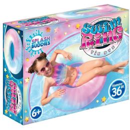 12 Pieces Tie Dye Pool Float Ring - Water Sports