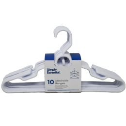 16 Wholesale 10pk White Attachable Hangers C/p 16