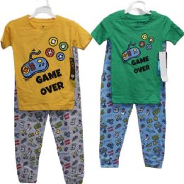 24 Wholesale 2pc Ingame Over In Boys Sleep Set (2 Asst Prints -Size: 2t,3t,4t) C/p 24