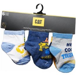 36 of 6pk Infant Boys Here Comes Trouble Qtr Socks C/p 36