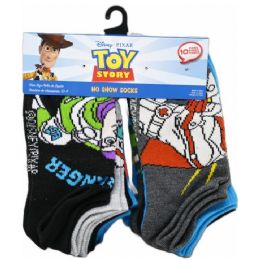 60 Pieces 10pk Toy Story Ever Ready Ns Socks Size 6-8 C/p 60 - Boys Ankle Sock