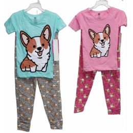 24 Pieces 2pc Indog In Girls Sleep Set (2 Asst Prints -Size: 2t,3t,4t) C/p 24 - Girls Underwear and Pajamas