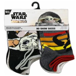 60 Pieces 10pk The Mandalorian On A Mission Ns Socks Size 4-6 C/p 60 - Boys Ankle Sock