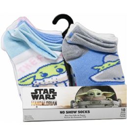 60 Pieces 10pk 4-6 The Mandalorian Jedi Life Ns Socks C/p 60 - Boys Ankle Sock