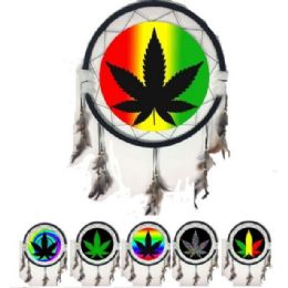 12 Pieces 6.5" Mandalas [6 Assorted Styles] Marijuana Leaf - Home Accessories