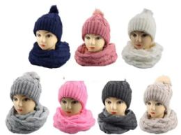 36 of Women Winter Hat & Scarf Set