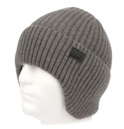 12 Pieces Winter Outdoor Cable Knit Beanie W/ Earflap & Sherpa Lining - Winter Beanie Hats