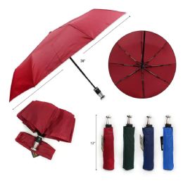 60 Pieces Mini Umbrella Assorted Solid Colors - 38" - Umbrellas & Rain Gear