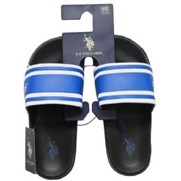 24 of U.s. Polo Assn. Boys Blk/blue Sandals C/p 24