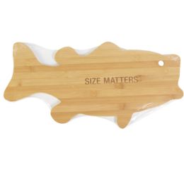 12 of Charcuterie Board 22x9 Size Matters Bamboo Fish Shape