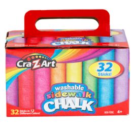 6 of Sidewalk Chalk 32sticks CrA-Z-Art 12different Colors Boxed