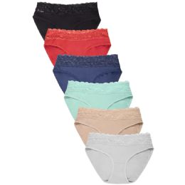432 Pieces Sofra Ladies Cotton Bikini Panty - Womens Panties & Underwear