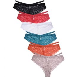 432 Pieces Sofra Ladies Lace Bikini Panty - Womens Panties & Underwear