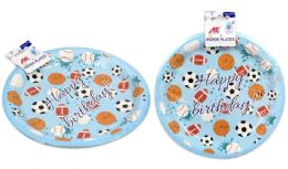 120 Pieces 6pc Ball Party Paper Plate - Party Paper Goods
