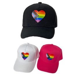 24 of Pride Hat (progress Pride Heart) Screen Print