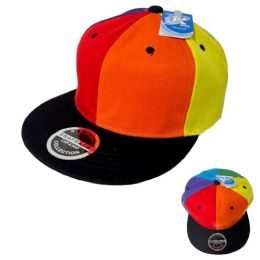 24 of Pride Hat (rainbow Panels) SnaP-Back Flat Bill