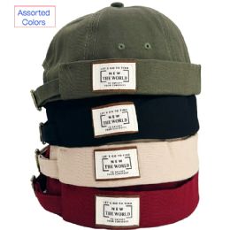12 pieces Docker Hats with the New World Logo - Assorted Colors - Baseball Caps & Snap Backs