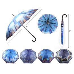 48 Pieces 41 Inch New York Umbrella - Umbrellas & Rain Gear