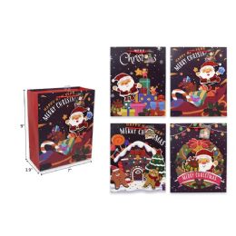 144 Pieces 7 X 9 X 3.9 Christmas Gift Bag - Christmas Gift Bags and Boxes