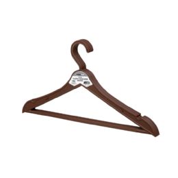 36 Pieces 5 Pack Brown Plastic Clothes Hangers - Hangers