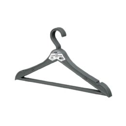 36 of 5 Pack Grey Plastic Clothes Hangers