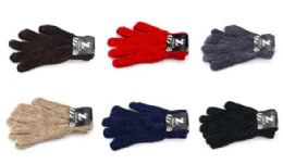 36 Pieces Chenille Winter Gloves - Fuzzy Gloves