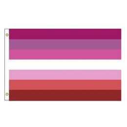 24 Pieces 3'x5' Lesbian Pride Flag (plain) - Flag